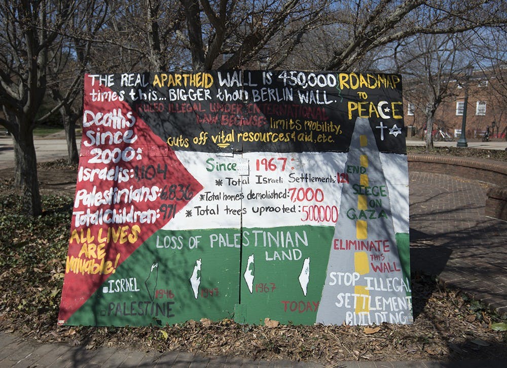 While the wall highlights Israel’s role in the conflict, Abunimer said she hopes it will draw attention to America’s involvement as well.