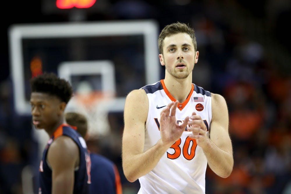 <p>Sophomore forward Jay Huff provided a spark off the bench in Virginia's Saturday afternoon victory over Clemson.</p>