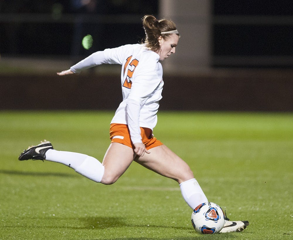 Veronica Latsko tallied a goal and an assist for the Cavaliers in their 3-2 loss against Georgetown.