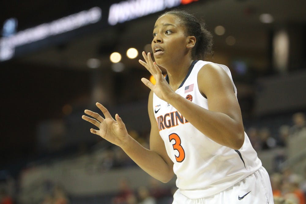 Virginia senior forward Lauren Moses led all scorers with 16 points.