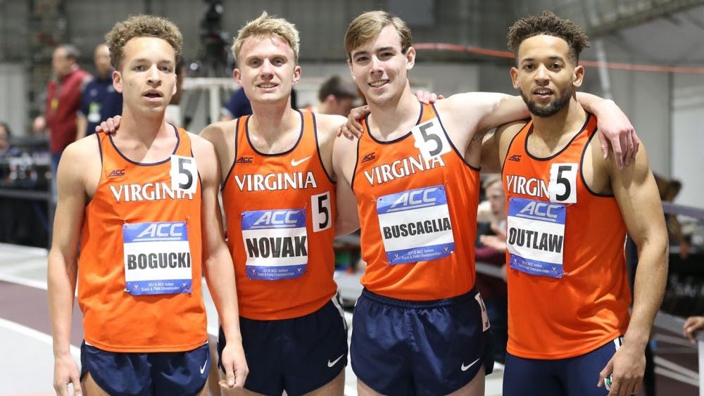 The Virginia men's DMR team opened the ACC Championships with a fifth-place finish.&nbsp;