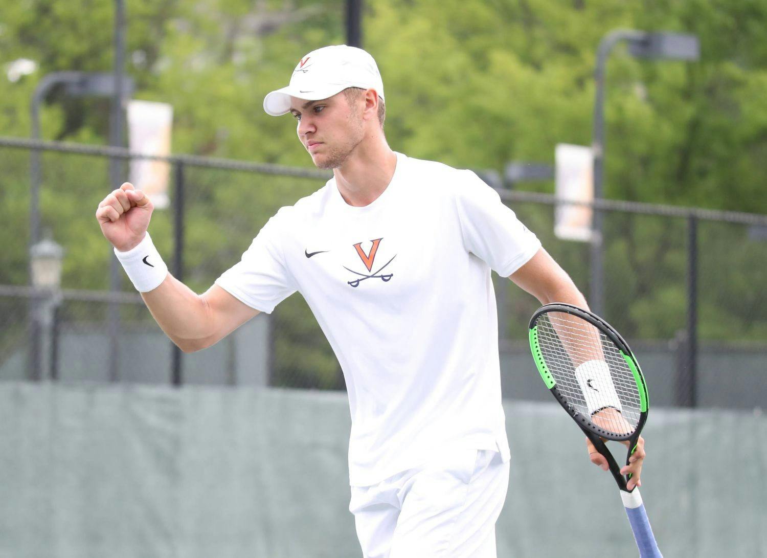 After an injury-riddled 2020 campaign, No. 29 graduate student Carl Soderlund got off to a hot start, winning his singles match in straight sets.&nbsp;