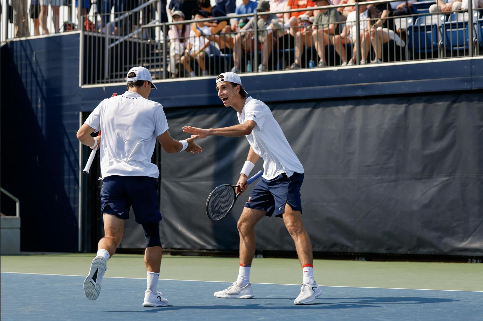 Dietrich clinched Virginia's 4-1 win after reuniting in doubles with his friend and longtime partner.