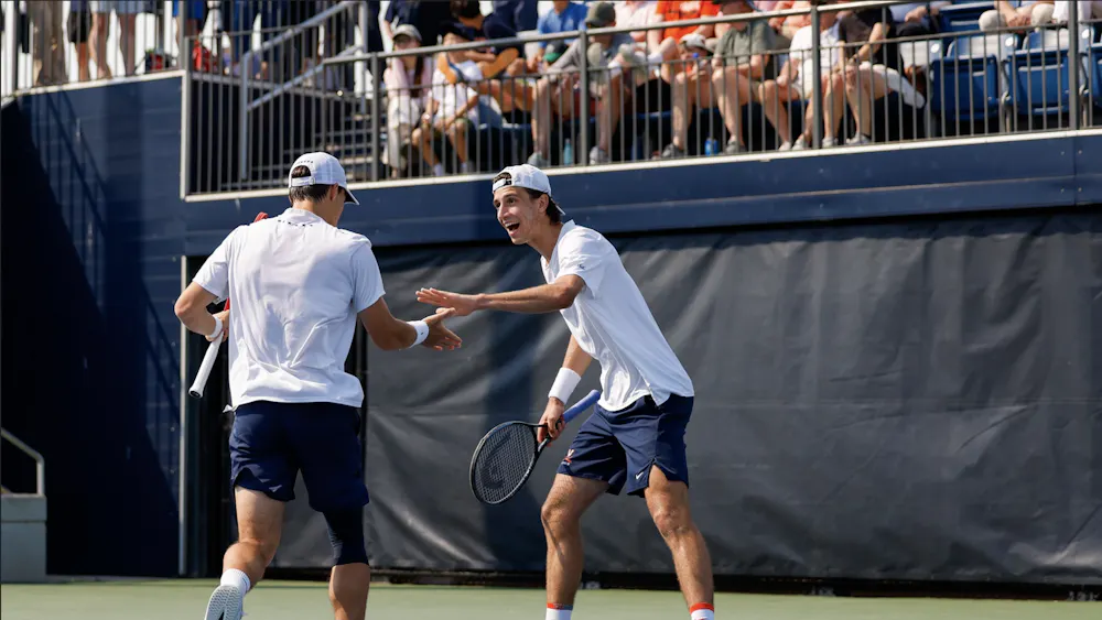 Dietrich clinched Virginia's 4-1 win after reuniting in doubles with his friend and longtime partner.