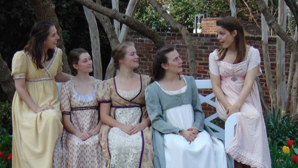 With the exception of the last show, every performance of "Pride and Prejudice" took place in the gardens of Pavilion VIII.
