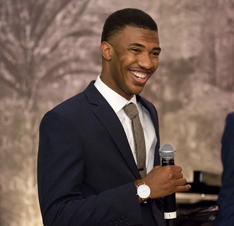 Adams had returned home to New York to receive treatment. 