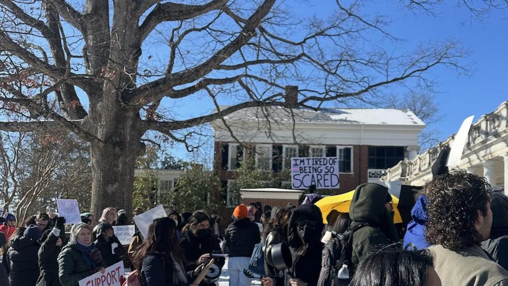 This protest was organized by the Queer Student Union, a contracted independent organization dedicated to protecting LGBTQ+ rights and providing a welcoming environment at the University, in an effort to “amplify transgender voices.”