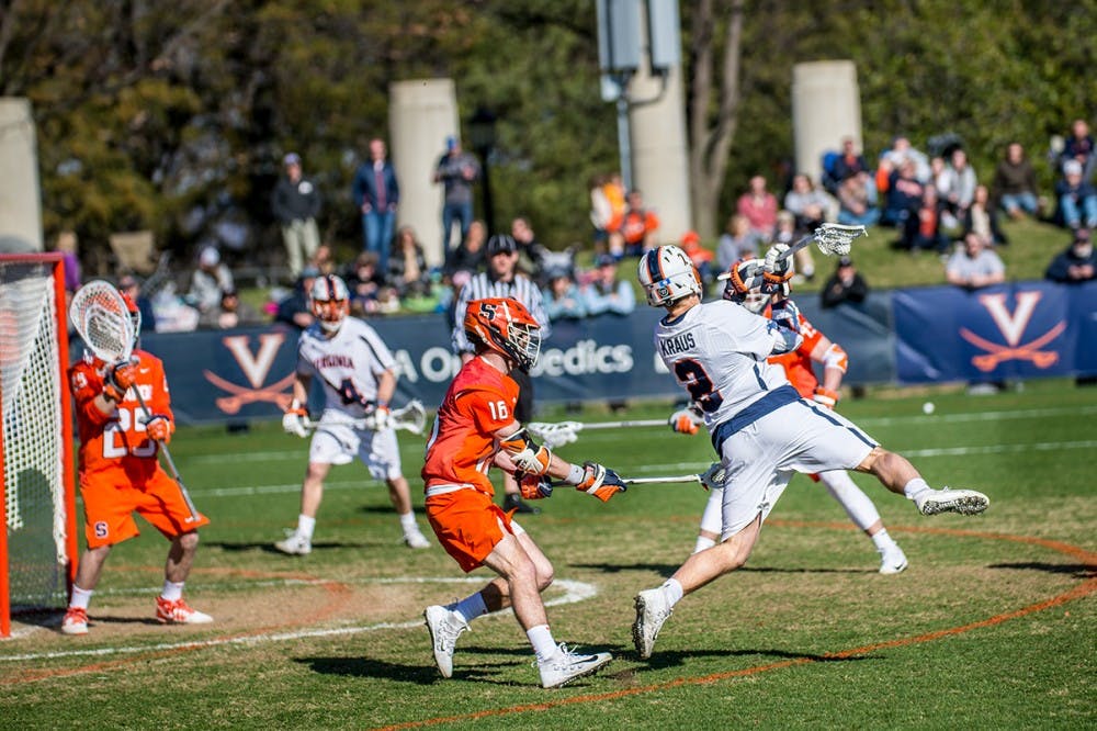 Virginia’s leader in points is sophomore attackman Michael Kraus, who has 40 points for the Cavaliers.