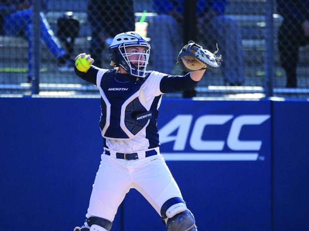 Senior catcher Katie Park's home run helped Virginia force extra innings and ultimately win.&nbsp;
