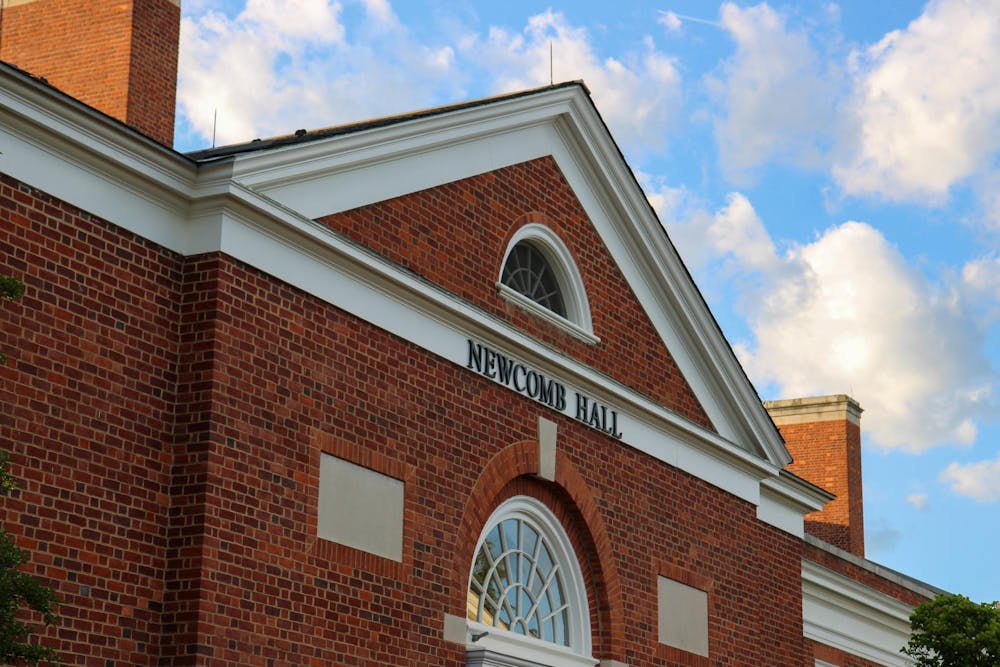 Newcomb Hall, photographed April 22, 2026.