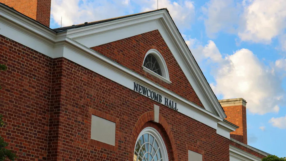 Newcomb Hall, photographed April 22, 2026.