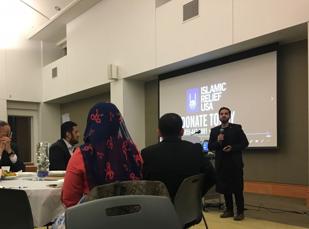 Saad Tasleem addressed attendees on the importance of donation and giving to others, even when living comfortable lives.&nbsp;