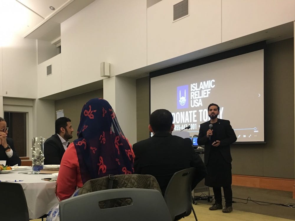 Saad Tasleem addressed attendees on the importance of donation and giving to others, even when living comfortable lives. 