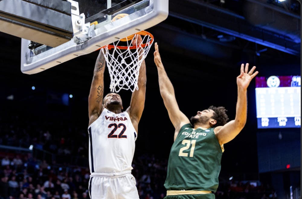 <p>Although desperation had fallen upon the few Cavalier faithful in attendance in Dayton, graduate forward Jordan Minor powered his way into the action.</p>