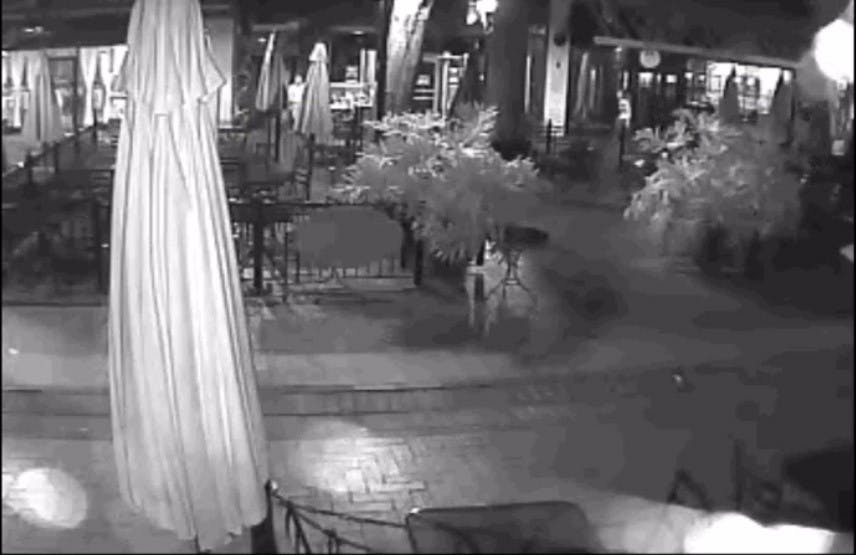 In security footage taken from Sal's restaurant on the Downtown Mall, Graham can be seen walking past heading east at 1:06 a.m. Saturday morning.