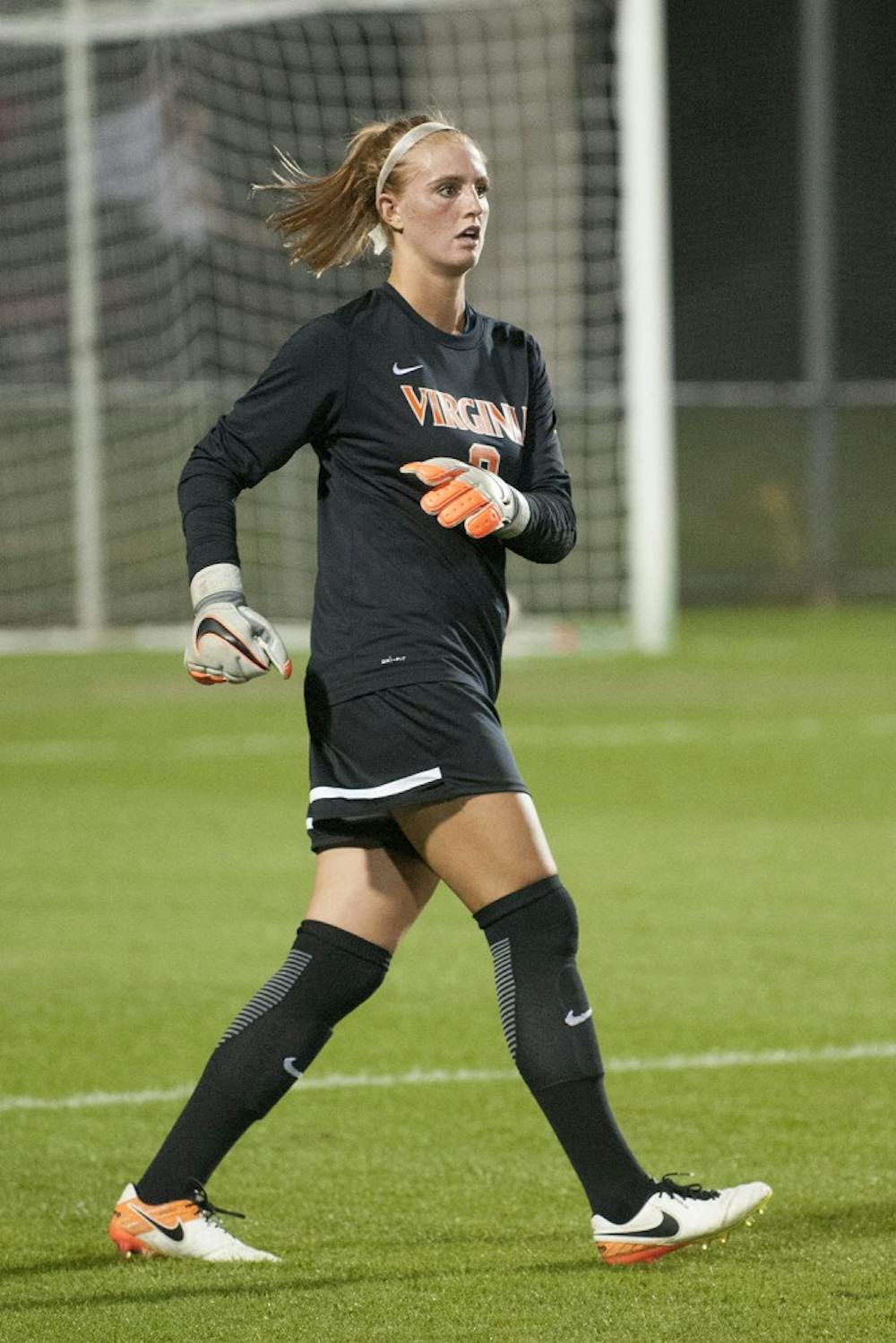 <p>Senior goalie Morgan Stearns has been the cornerstone of the Cavaliers' defense this season, and she'll need to continue her stellar play if they look to advance in the NCAA Tournament.&nbsp;</p>