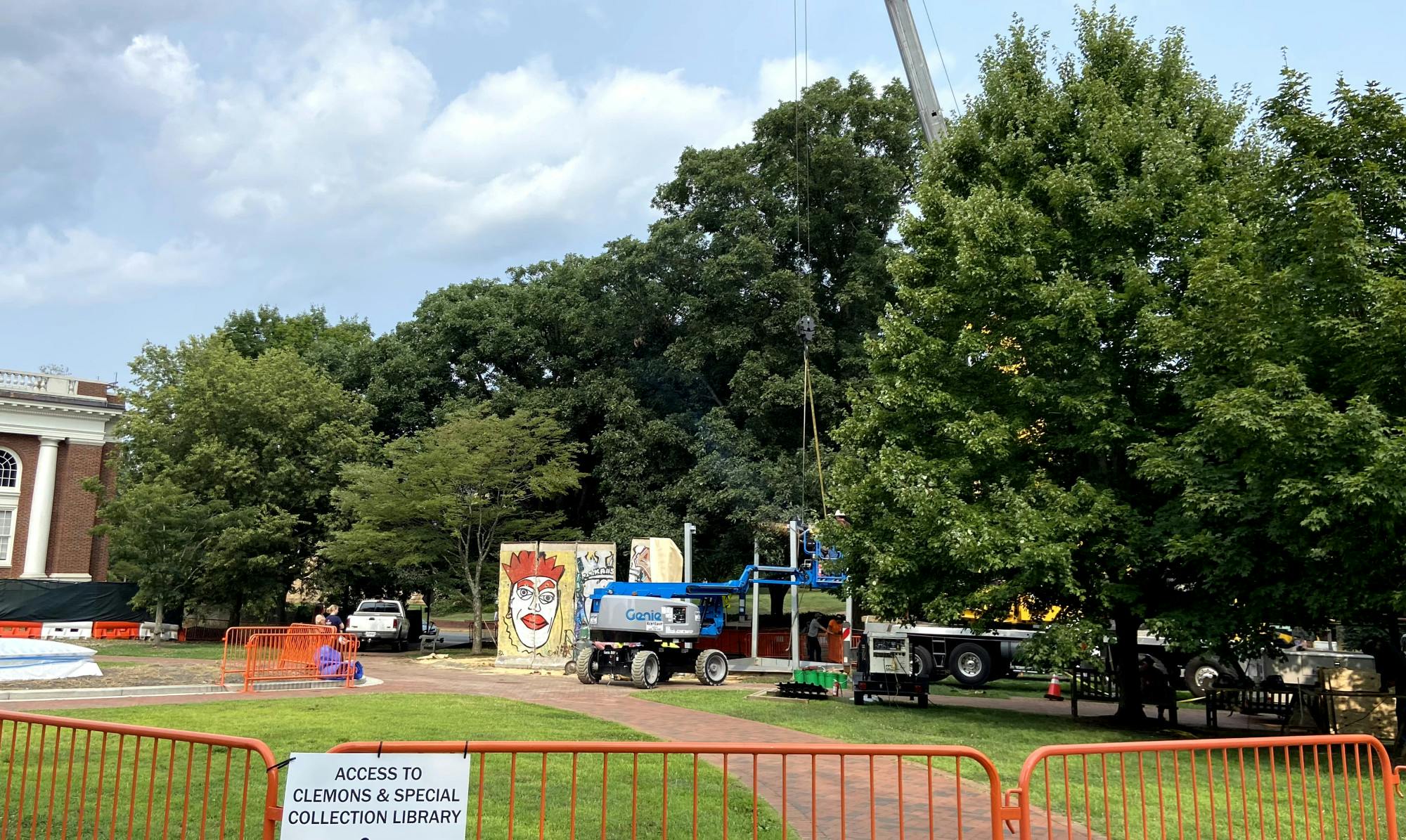 Shortly after the wall was installed in 2014, several departments on Grounds created a symposium around the installation in honor of the 25th anniversary of the wall’s fall. &nbsp;&nbsp;