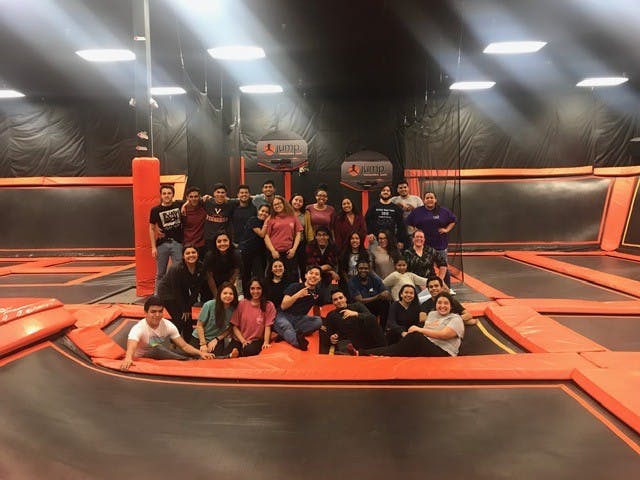 The Latinx PMP held an event at Jump Cville Feb. 28.&nbsp;