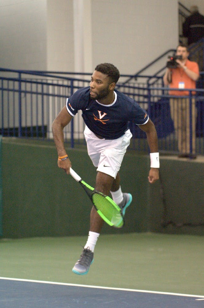 Virginia freshman Matthew Lord picked up four points for the Cavaliers in their double-header on Sunday.