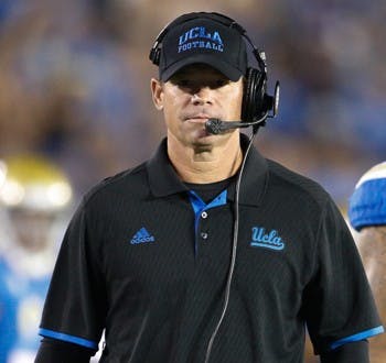 during the first half of the Utah vs UCLA football game on Saturday, Oct. 4, 2014, at the Rose Bowl, Pasadena, CA. (© Steve Cheng. All Rights Reserved.)
