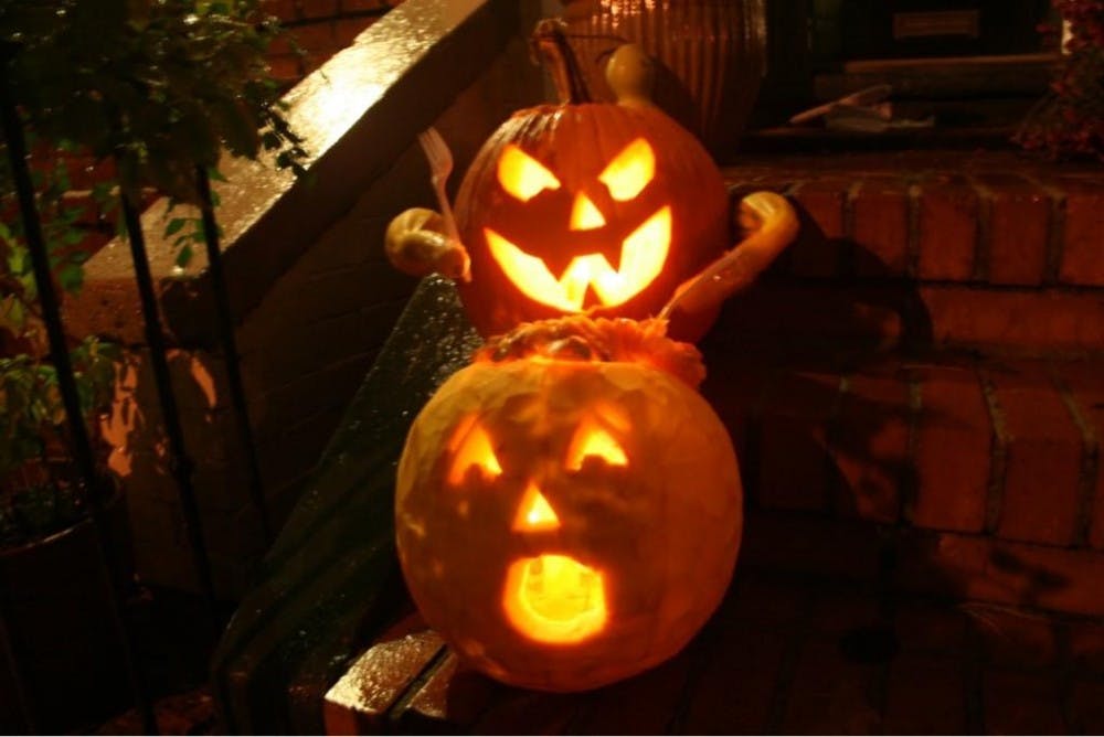 	Thomas Hall submitted the third-prize winning pumpkin photo via Twitter.