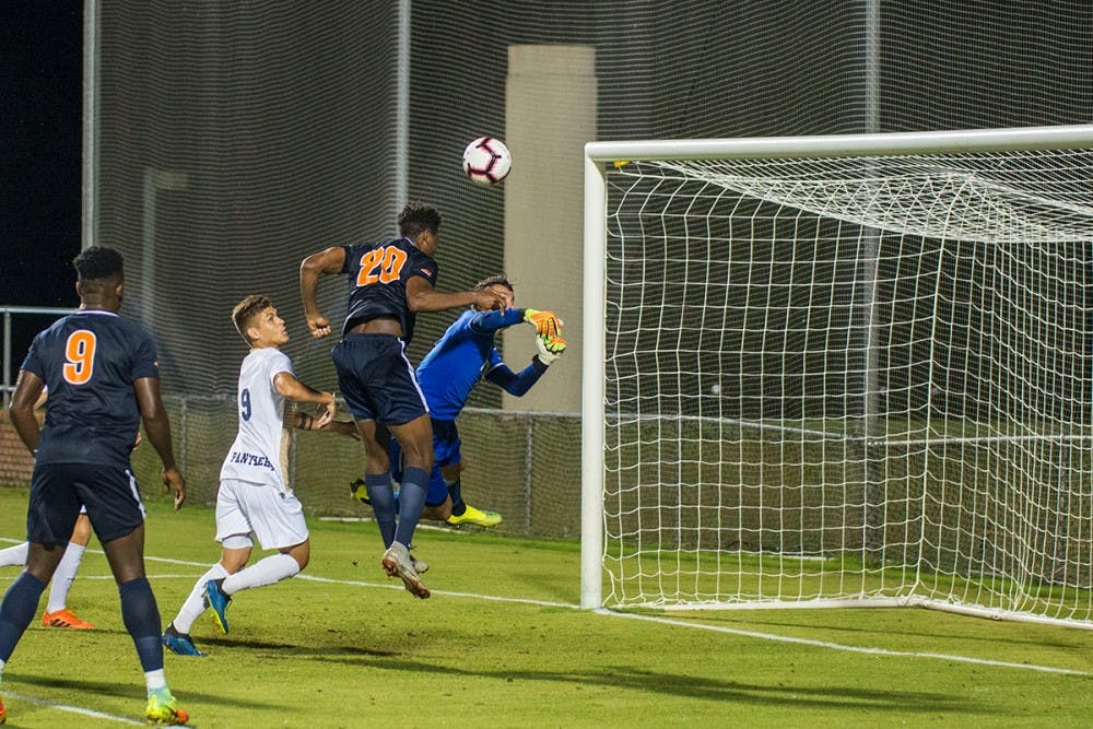 Freshman forward Cabrel Happi Kamseu is Virginia's leading scorer so far this season, with four goals in his last five matches.