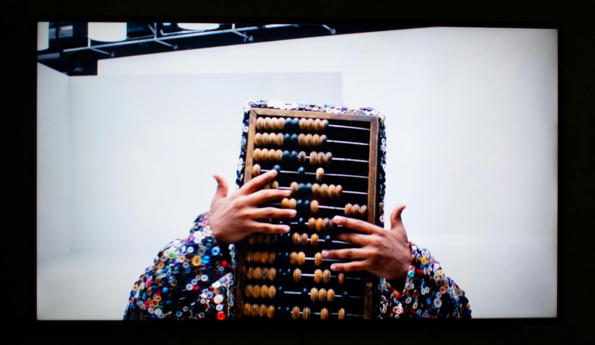 Artist Nick Cave's work involves the use of elaborate costumes known as "Soundsuits."