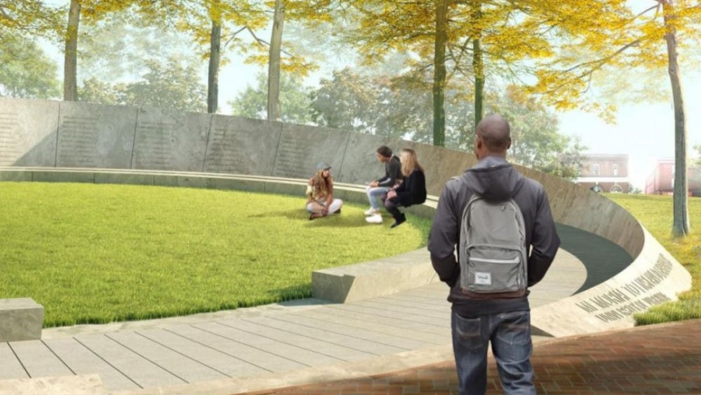Designed to memorialize the thousands of individuals who built and maintained the University, the Memorial to Enslaved Laborers will sit near Brooks Hall.&nbsp;