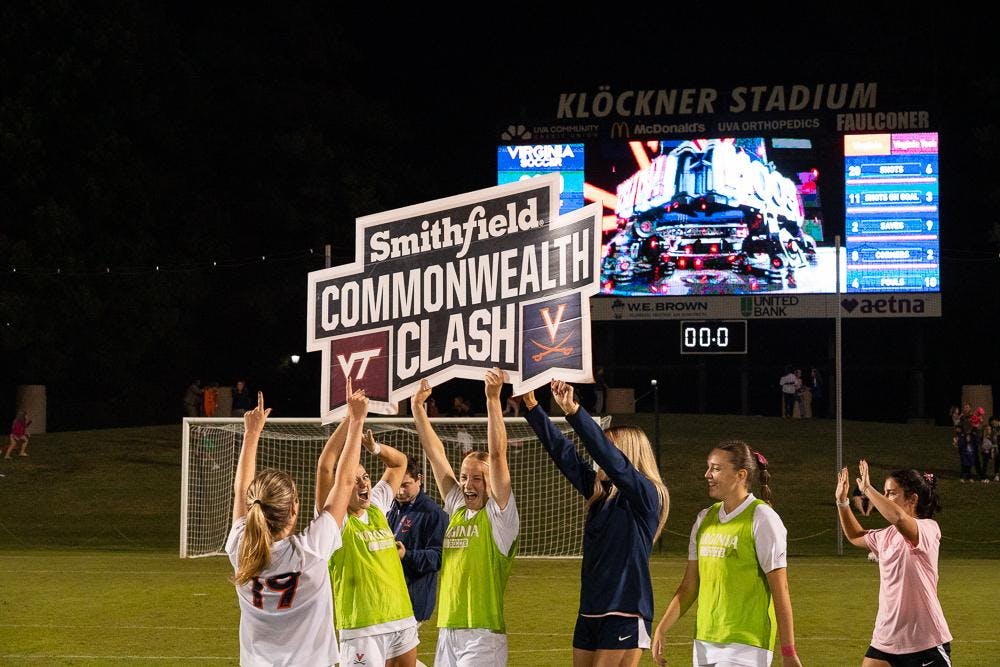 The Cavaliers celebrate another Commonwealth Clash victory.