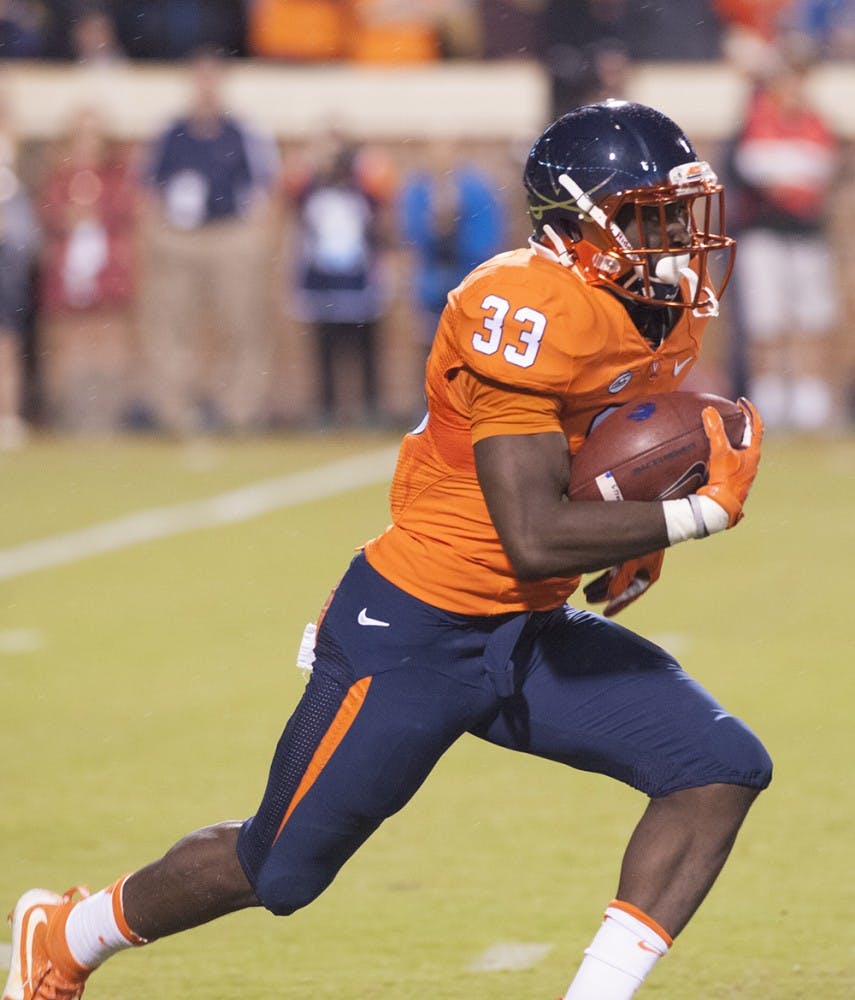 Freshman running back Olamide Zaccheaus had a program-record 231 kick return yards against Boise State. 