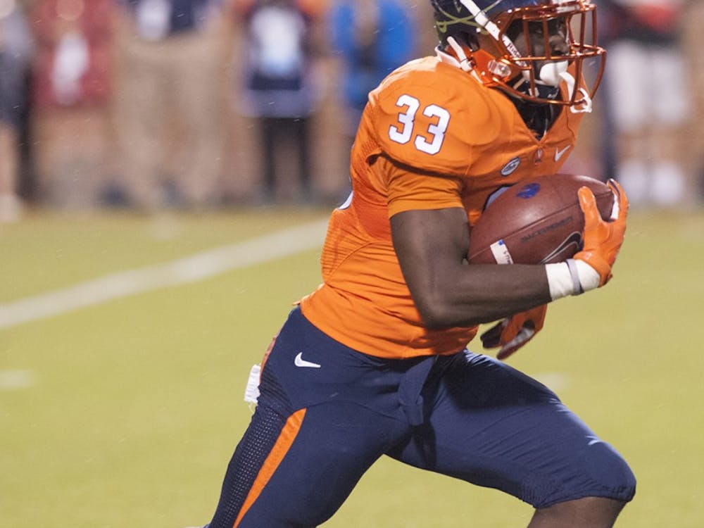 Freshman running back Olamide Zaccheaus had a program-record 231 kick return yards against Boise State.