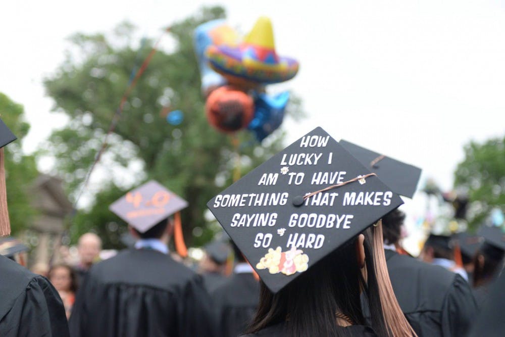 After Final Exercises, some students opt to stay at the University to continue their education in graduate programs.