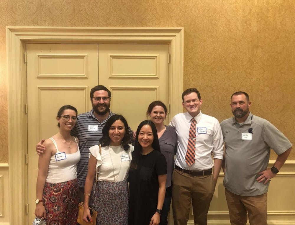 <p>On Aug. 31, members of the First-Generation Graduation Student Coalition attended a welcome reception on Grounds where Robyn Hadley, the University's vice president and chief student affairs officer, spoke about her experience as a first-generation college student.&nbsp;</p>