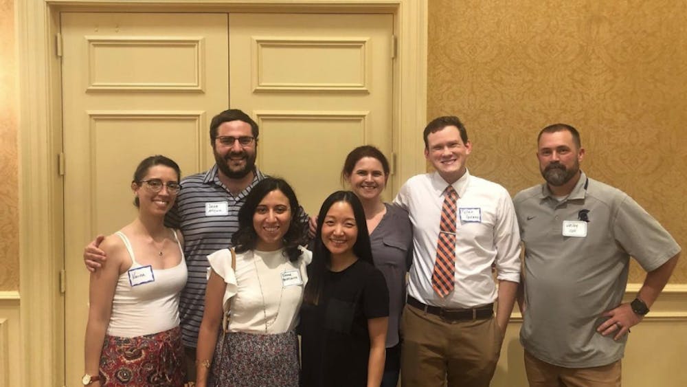 On Aug. 31, members of the First-Generation Graduation Student Coalition attended a welcome reception on Grounds where Robyn Hadley, the University's vice president and chief student affairs officer, spoke about her experience as a first-generation college student.&nbsp;