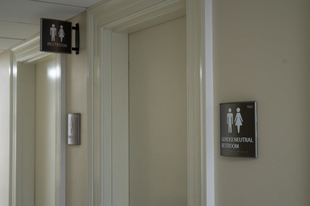 <p>There are currently 32 gender-neutral bathrooms on Grounds in locations including Ruffner Hall, Campbell Hall, Minor Hall, 1515 and West Range Cafe.</p>