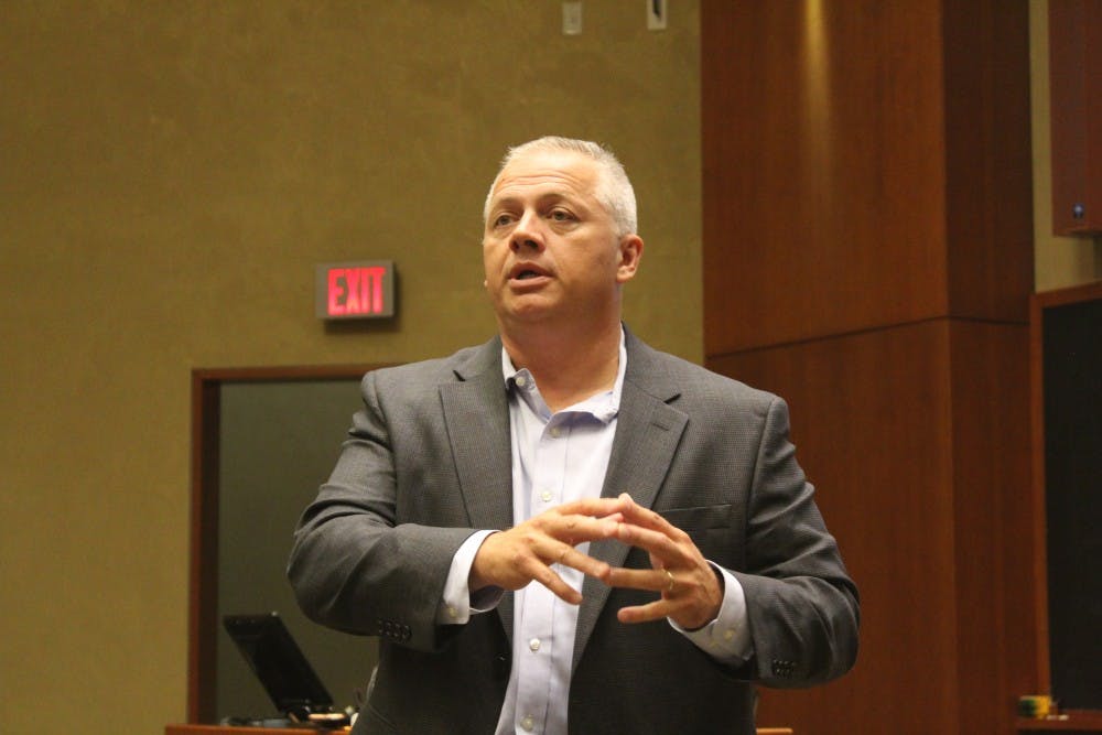 A veteran and business owner, Riggleman is running against Democrat Leslie Cockburn for the congressional seat.