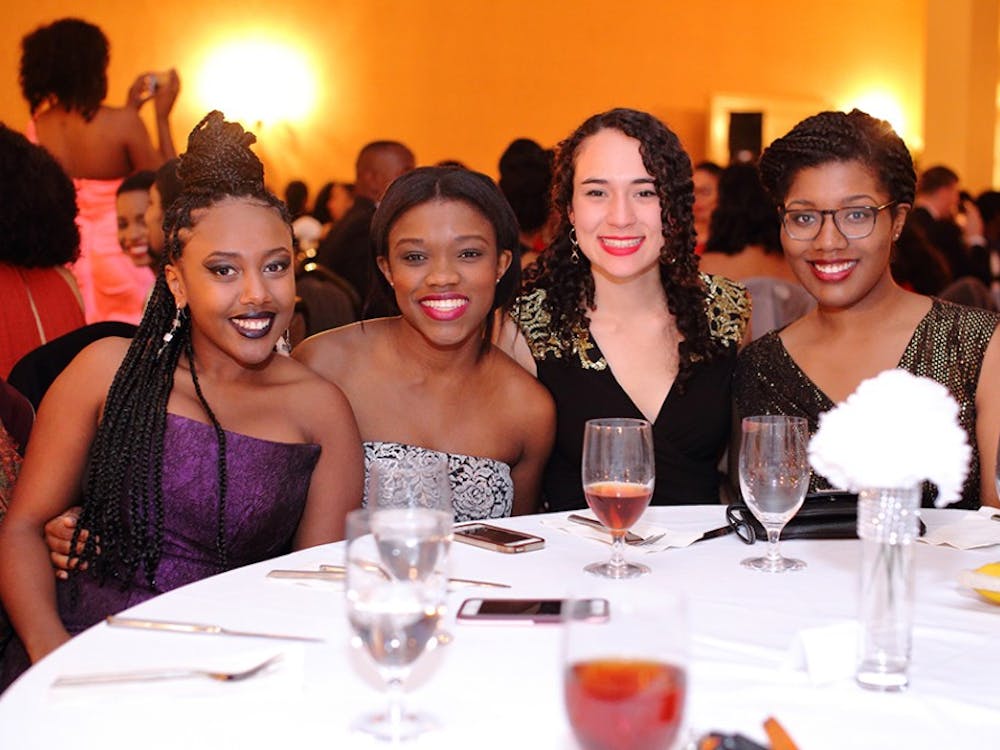 Students mingle at the second consecutive Black Ball, benefitting the Black Ball scholarship fund. 