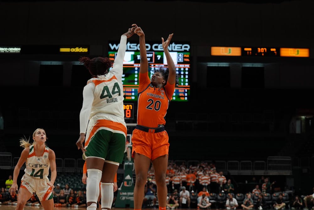<p>Senior forward Camryn Taylor led the Cavaliers with 21 points and seven rebounds.</p>