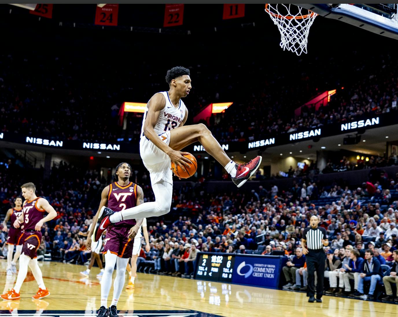 Ryan Dunn soars for an electric slam dunk.