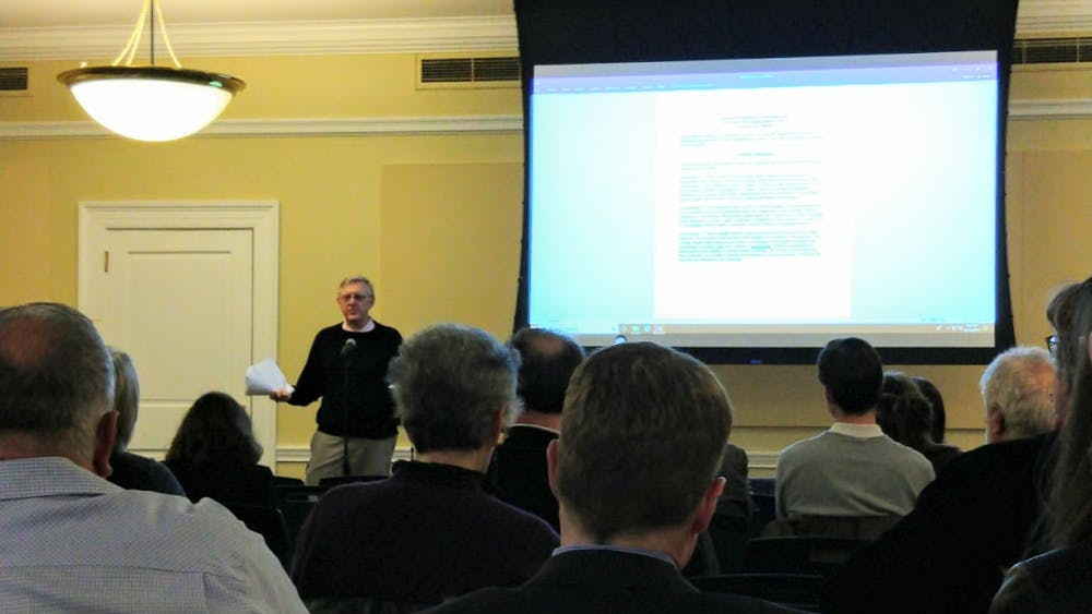 The Faculty Senate considered three amendments to its constitution. 