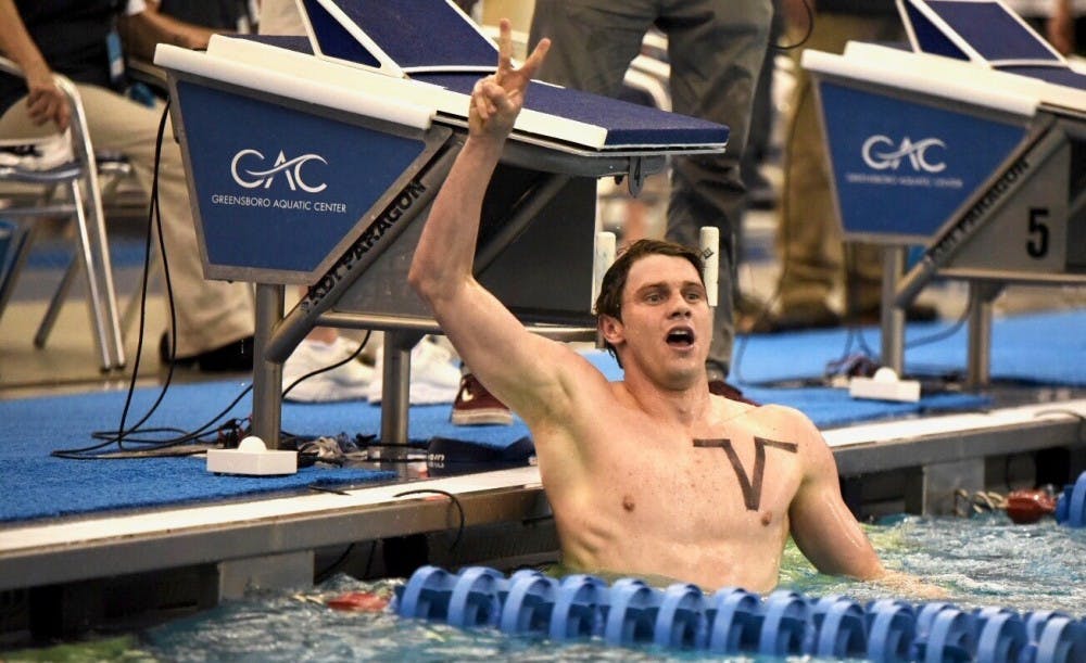 <p>Senior Brendan Casey led the Cavaliers to third place in the ACC Championships.</p>