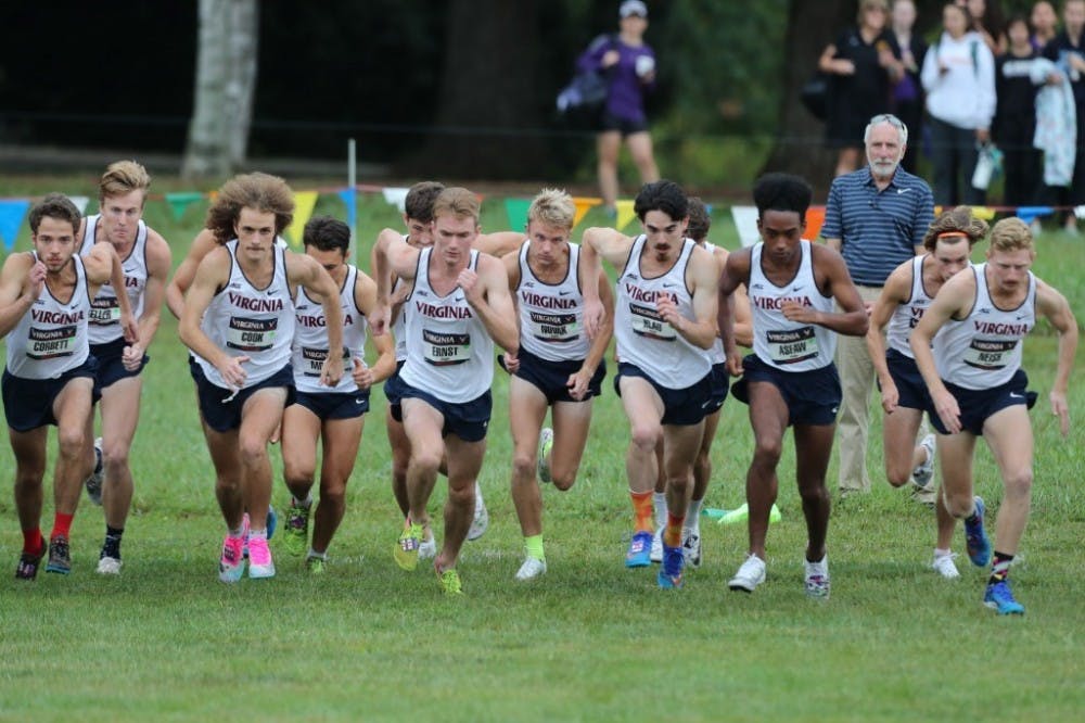<p>The Virginia men placed 18th overall out of 36 teams as senior AJ Ernst recorded a career-high time of 24:15.7 in the 8k to finish 47th overall.</p>