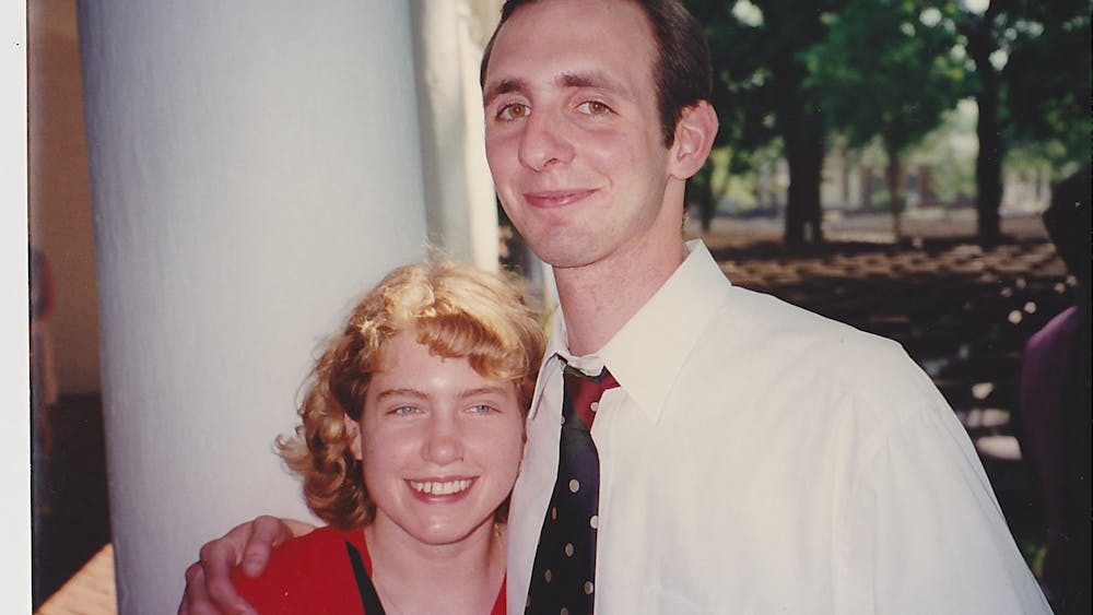 &nbsp;Sarah and Chad pictured at their graduation in 1996.&nbsp;