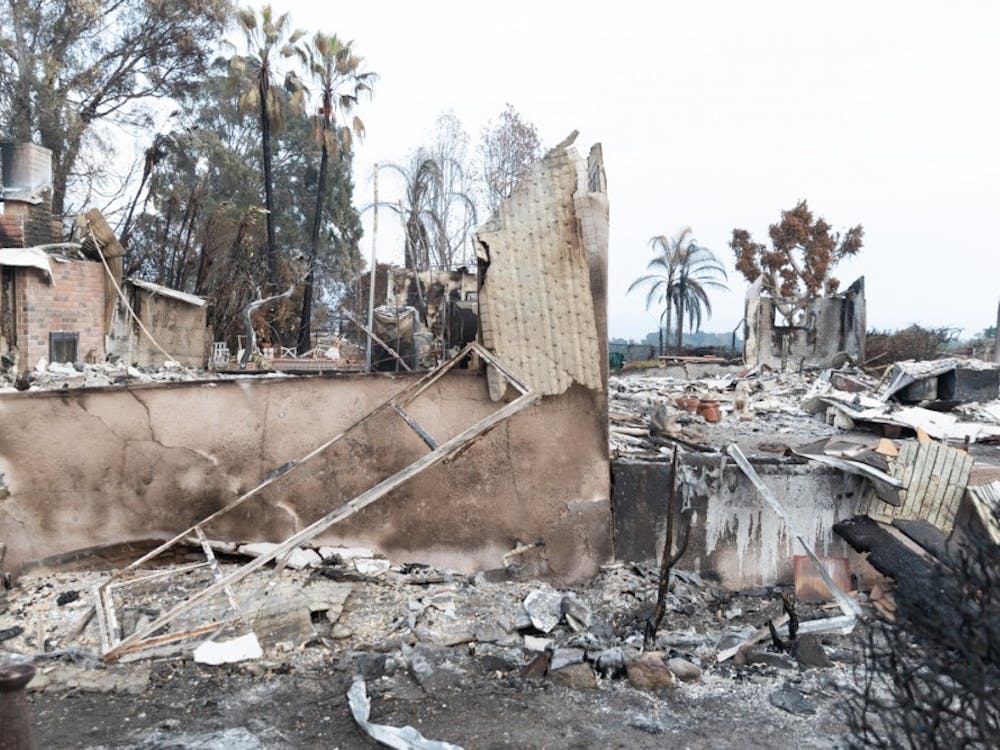 A neighborhood in Malibu, Calif. affected by the Woolsey fire.