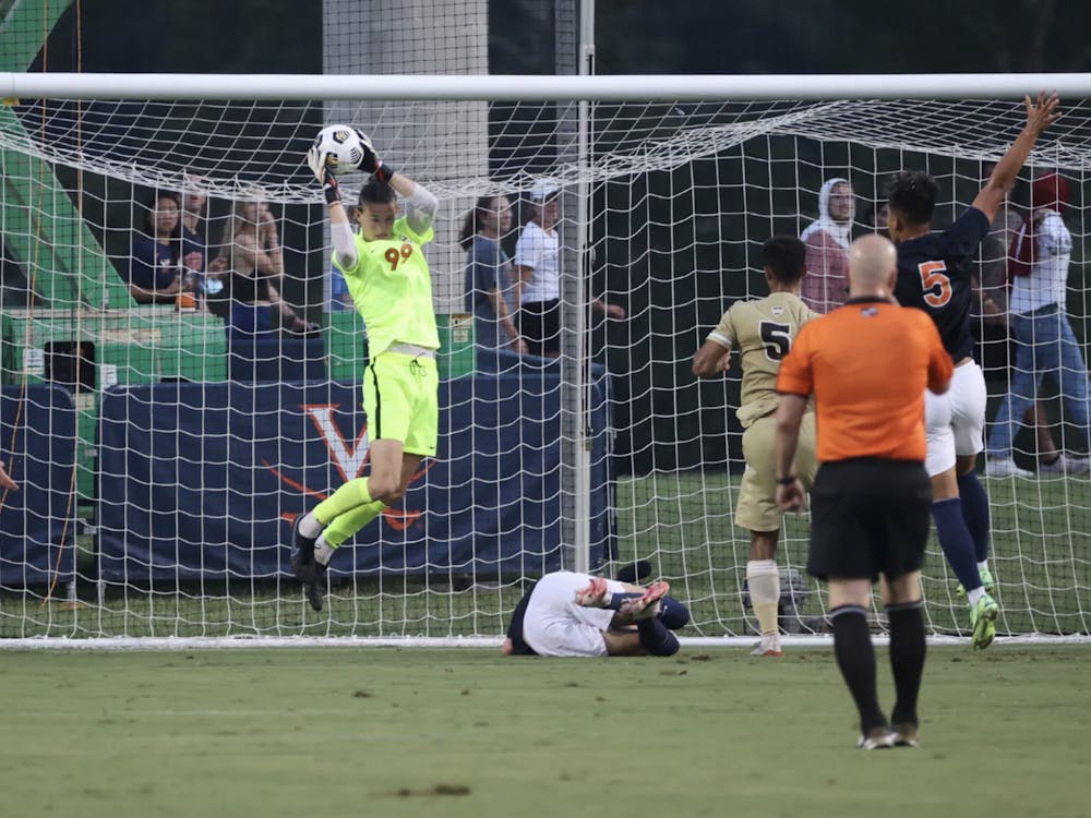 Sophomore goalkeeper Holden Brown gave up two goals against the Fighting Irish and currently averages 1.32 goals allowed per match as the only goalkeeper who has taken the net for the Cavaliers.&nbsp;