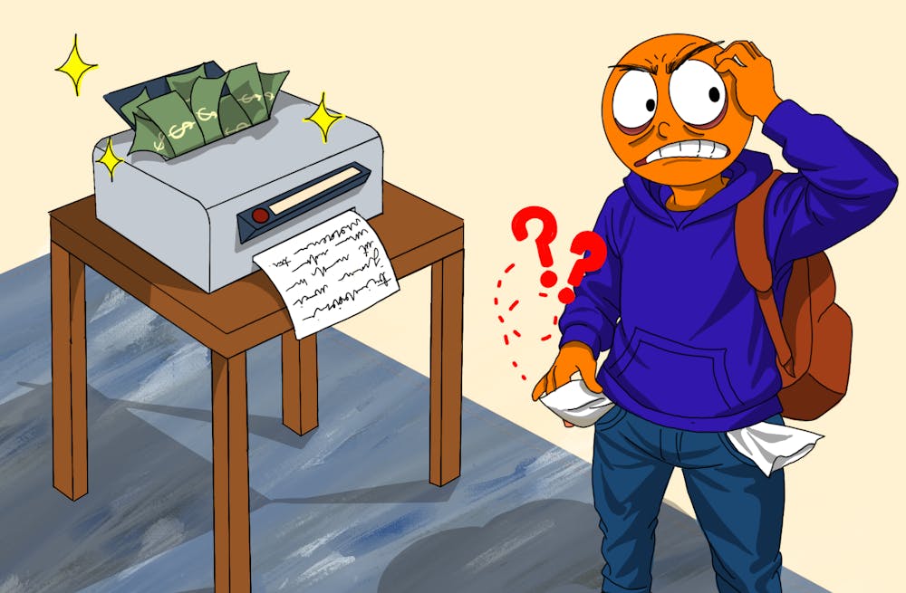 <p>Currently, University students must pay to print through the PaperCut system that is paired with printers across Grounds.</p>