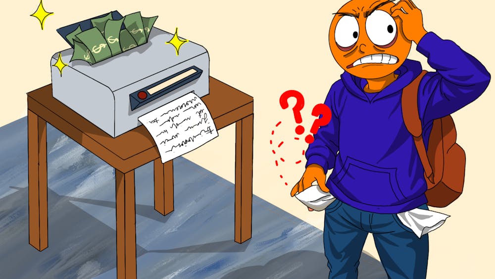 Currently, University students must pay to print through the PaperCut system that is paired with printers across Grounds.