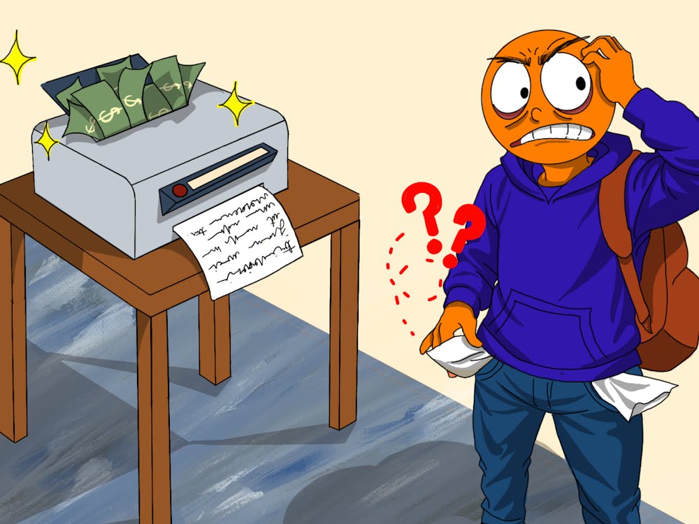 Currently, University students must pay to print through the PaperCut system that is paired with printers across Grounds.