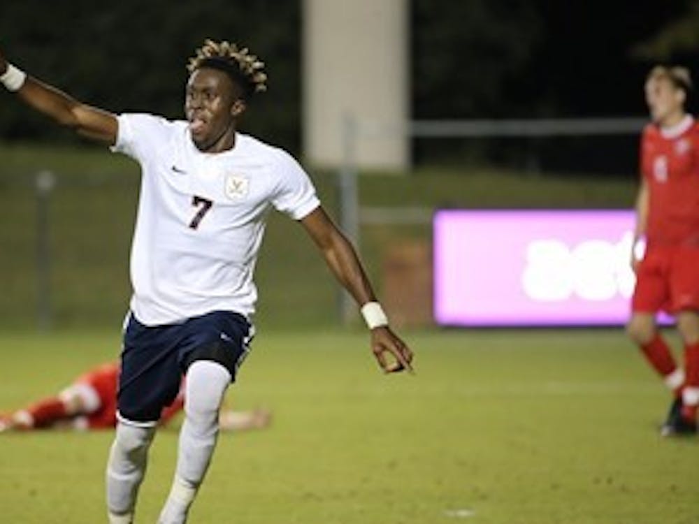 Senior winger Simeon Okoro assisted the Cavaliers’ first goal and scored the second to win the game for Virginia against Radford Tuesday night.
