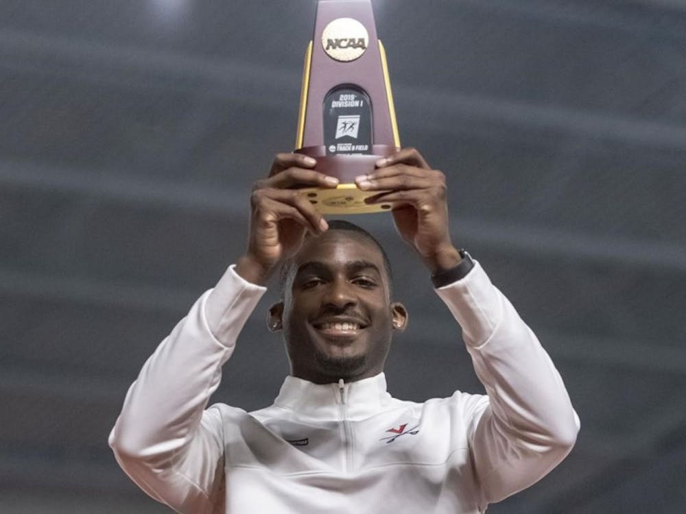 Jordan Scott was the only competitor to surpass 55 feet in the NCAA Indoor Championships.